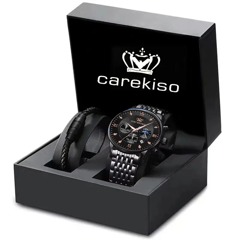 

POEDAGAR Casual Ultra Thin Men's Watches Black Fashion Top Brand Luxury Stainless Steel Wristwatch Quartz Man Relogio Masculino