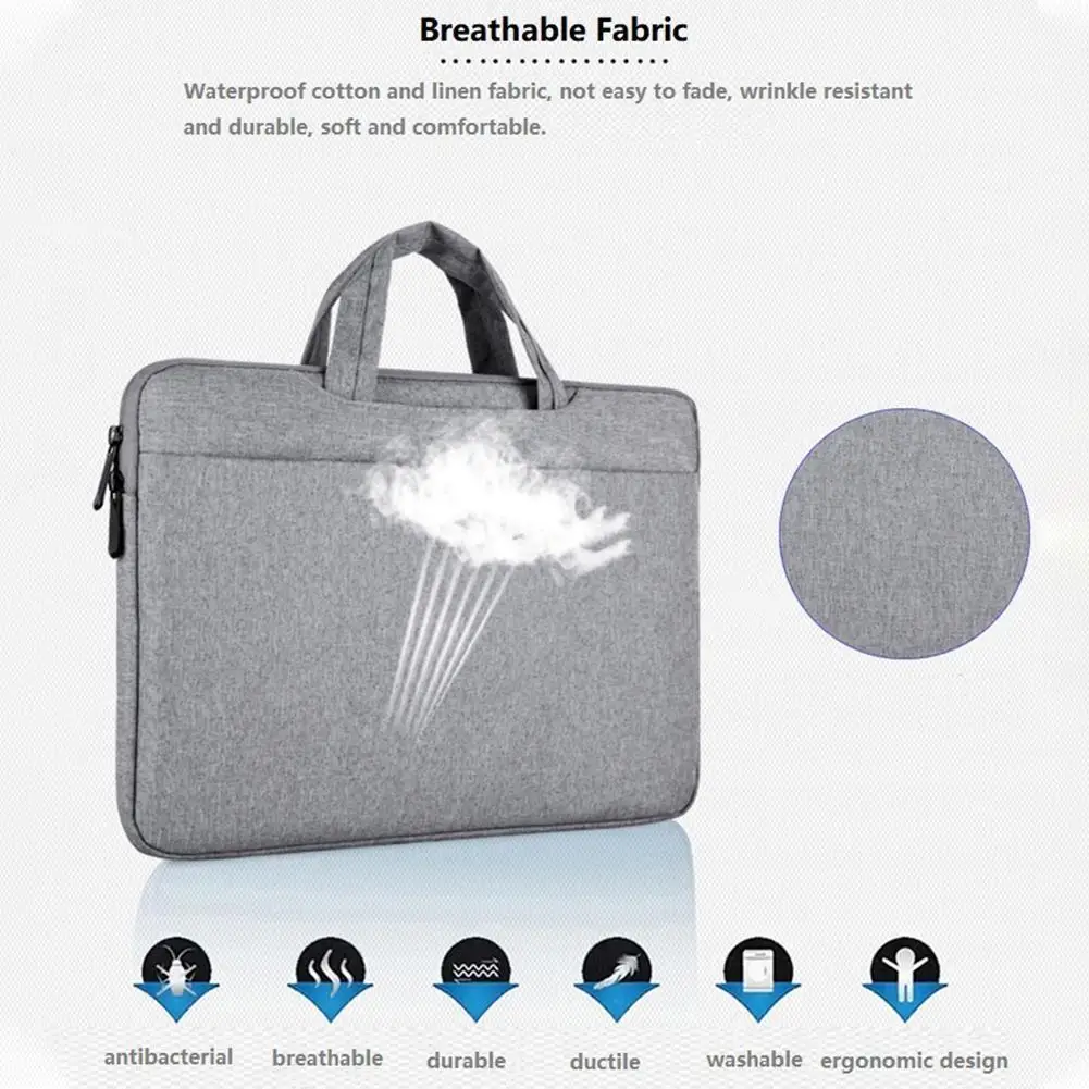 

Mens-Womens Laptop Bag 13 14 15 15.6 Waterproof Notebook Case Computer Handbag For Apple Macbook Air ProXiaomi Huawei