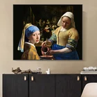 Постеры и принты Классическая известная картина маслом Milkmaid настенная Картина на холсте картина для гостиной дизайнерские украшения