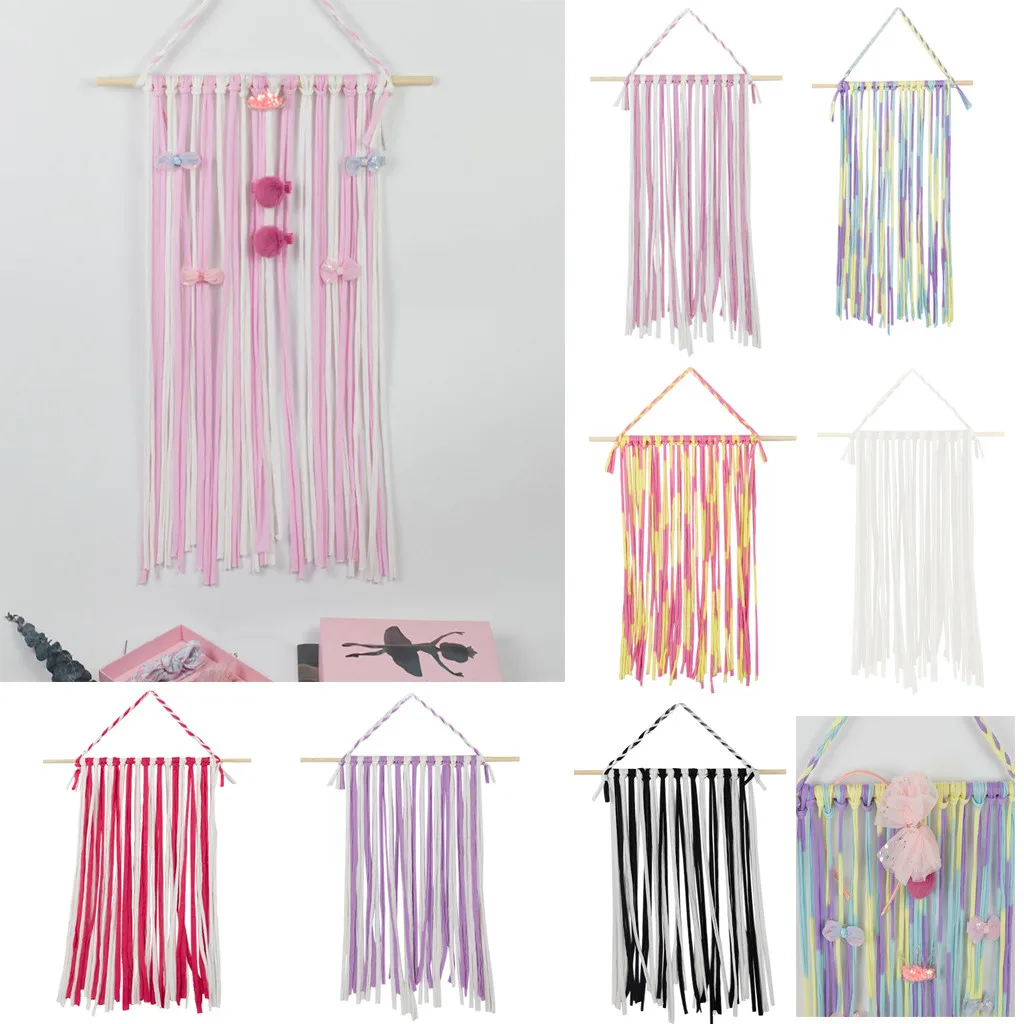 Детский бант для волос девочек держатель длинных композитных луков вешалка