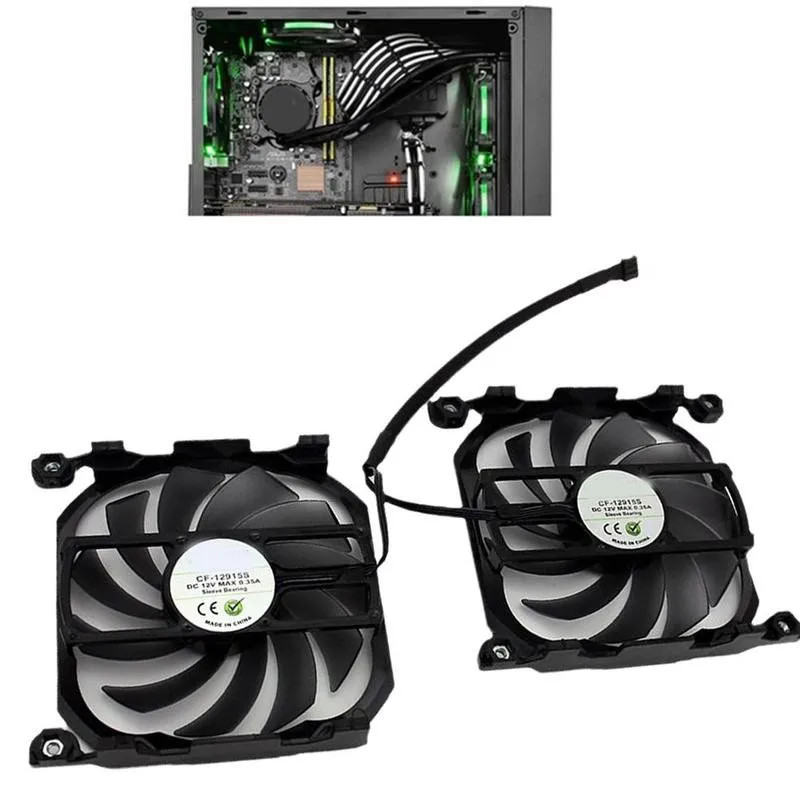 Кулер для видеокарты Inno VISION GTX1080TI/1080 X2 GPU VGA вентилятор INNO3D GEFORCE GTX 1080 GTX1080 TI в
