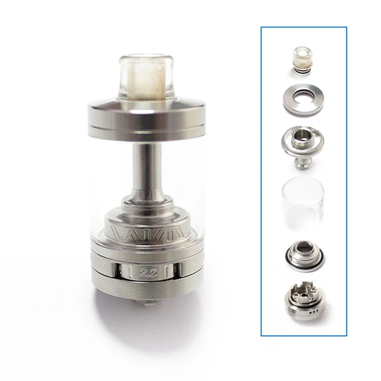 Атомайзер SXK для вейпа Imperia RTA 22 мм с пластинами воздушного потока полностью