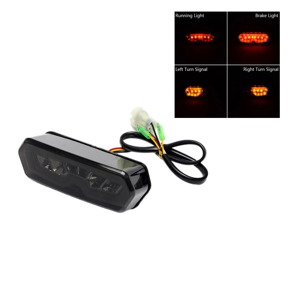 1 шт. мотоциклетные светодиодные стоп-сигналы поворота интегрированные Задние