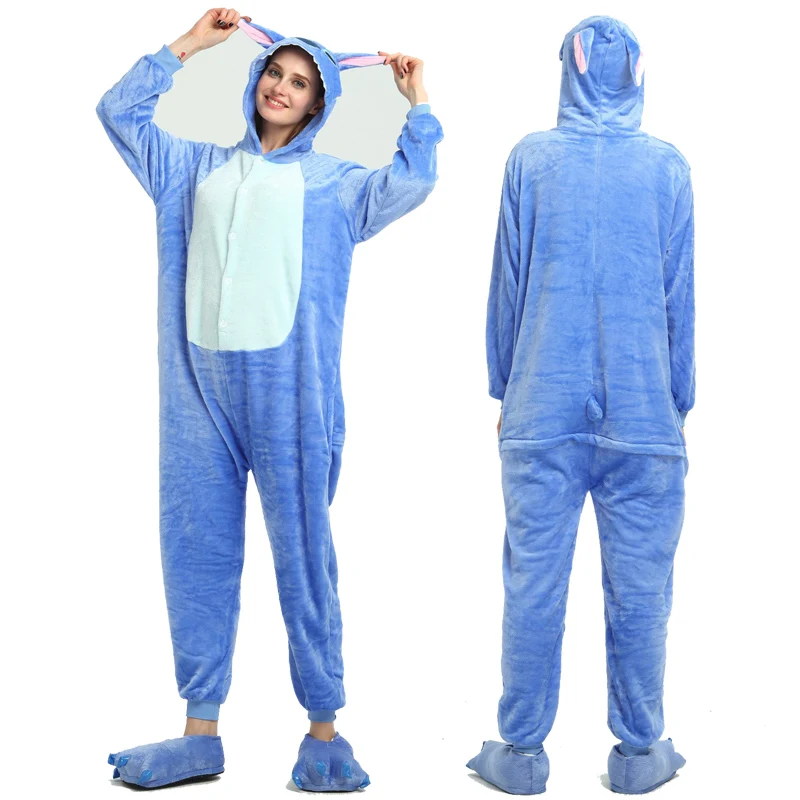 Кигуруми животные единорог костюм для взрослых комбинезоны фланелевые стежки