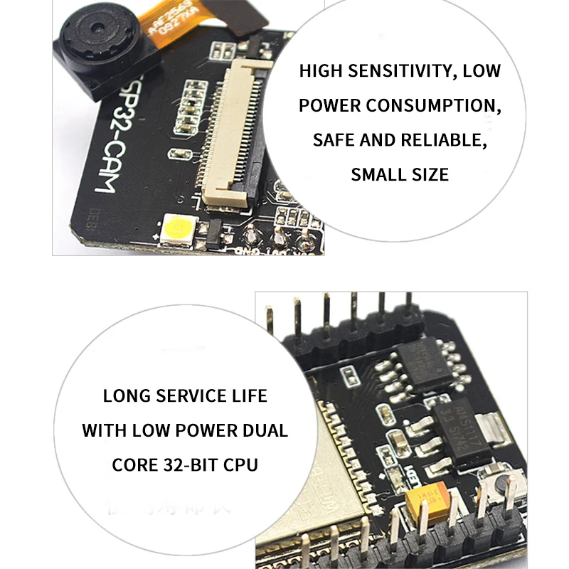 OV2640 Беспроводной Bluetooth модуль беспроводного доступа Wi Fi Камера макетная плата ESP32