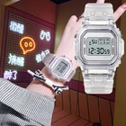 Новинка 2021, модные часы для женщин и мужчин, золотые повседневные Прозрачные Цифровые спортивные часы, подарок для влюбленных, часы, детские женские часы