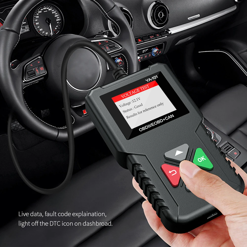 YA101 OBD2 Авто Диагностический Сканер Универсальный инструмент диагностики автомобиля OBD Проверь двигатель Инструменты сканирования автомобильного кода автомобиля PK 3001 CR319