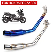 2017 2018 2019 for honda forza 300 motorcycle modification full front pipe non destructive link exhaust muffler pipe