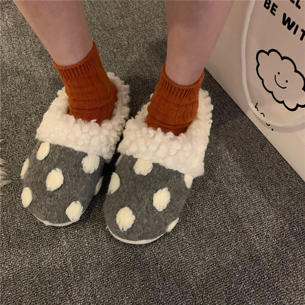 2021 Winter Women Home Slippers Cotton Plush Fashion Lovely Strawberry Indoor Household Lovely Warm Non Slip Slipper