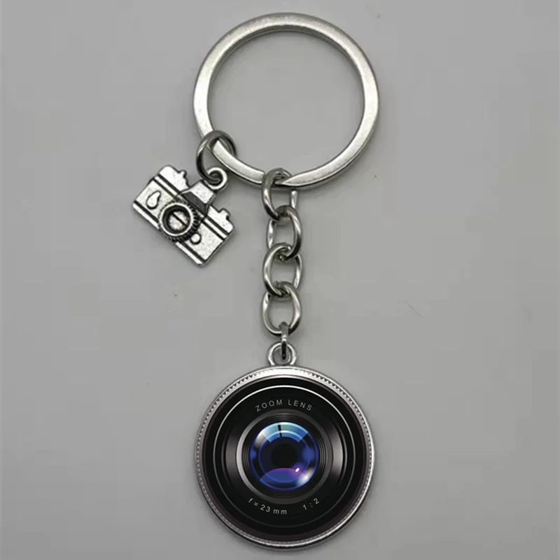 Новинка модный брелок линза для камеры объектив фотографии пара стеклянных