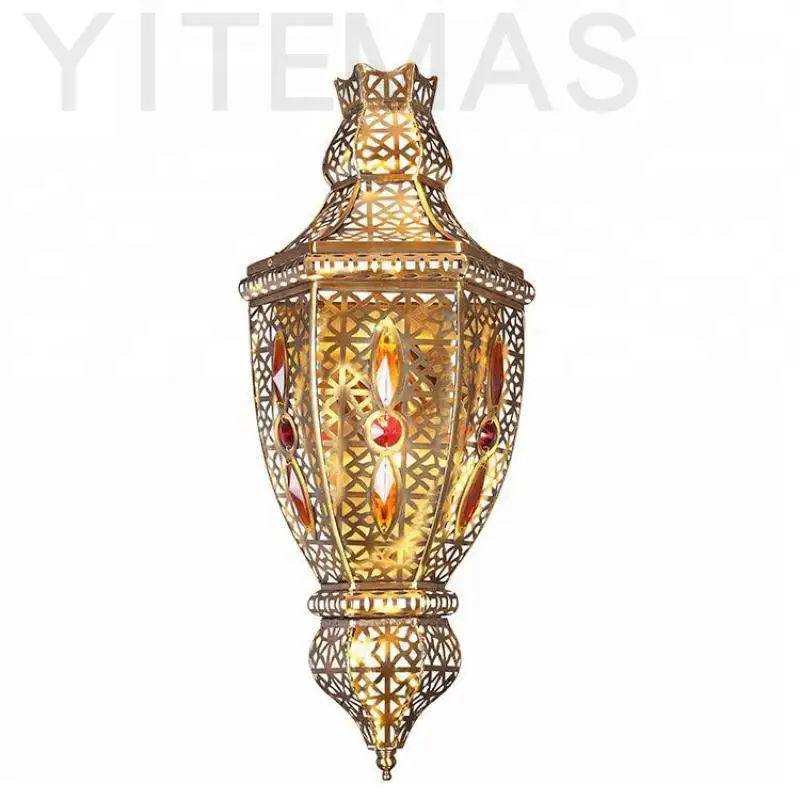 Подвесной светильник с цветными бриллиантами арабское мусульманское освещение
