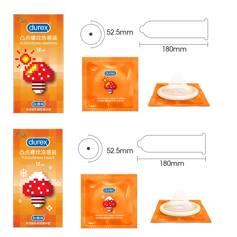 Durex оригинальные 40 шт. противопожарные контрастные презервативы большие точки