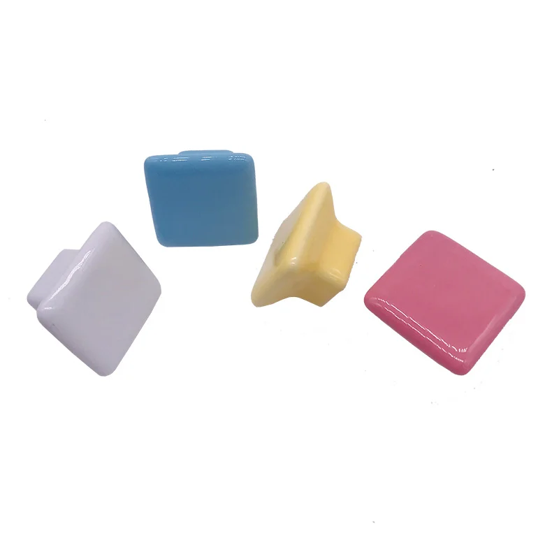 Разноцветное квадратное керамическое устройство для правки тянет ящик мебели