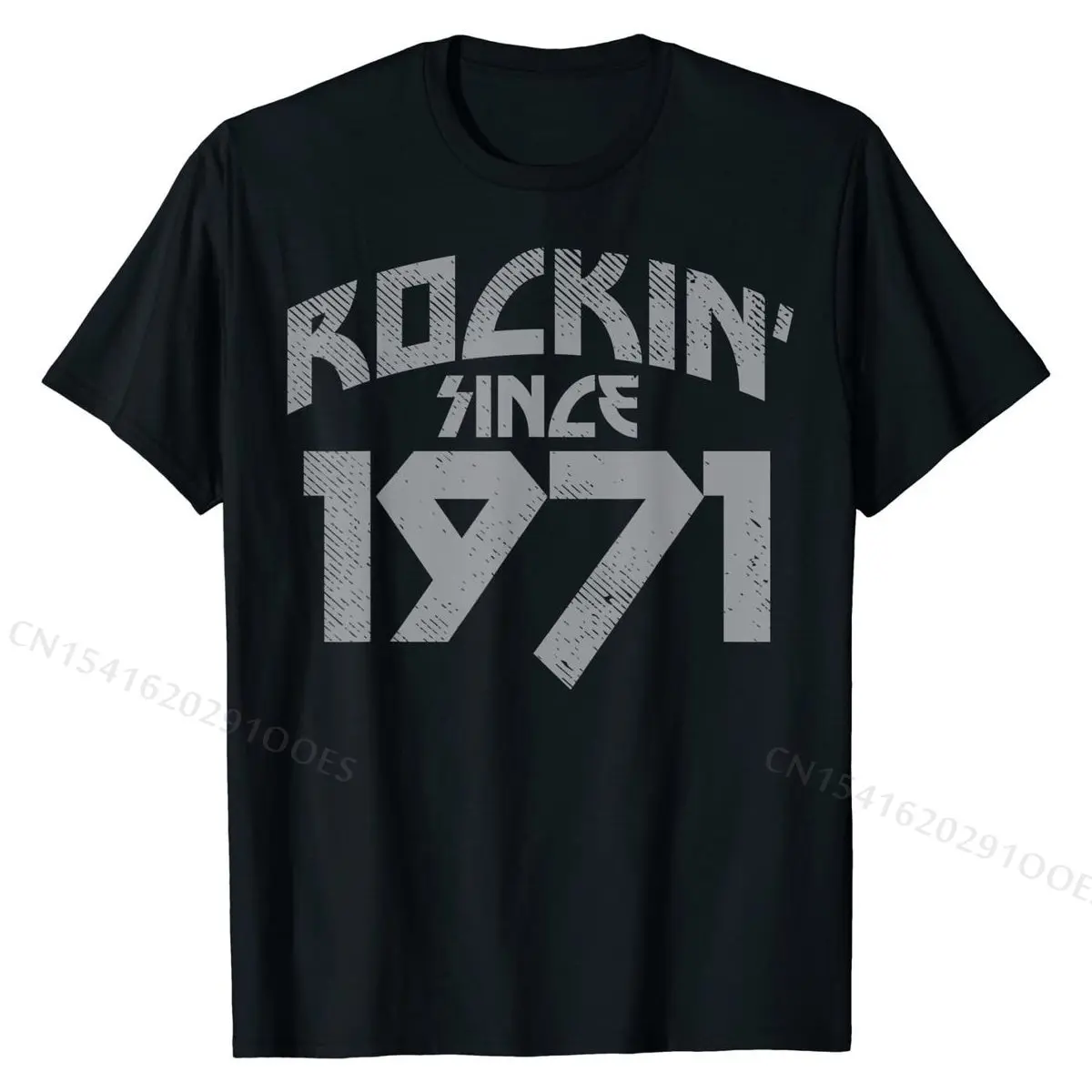 

Rockin Since 1971 50 Years Old 50th Birthday Rocker Gift T-Shirt Custom Tops & Tees Cotton Men's Top T-shirts Custom Coupons