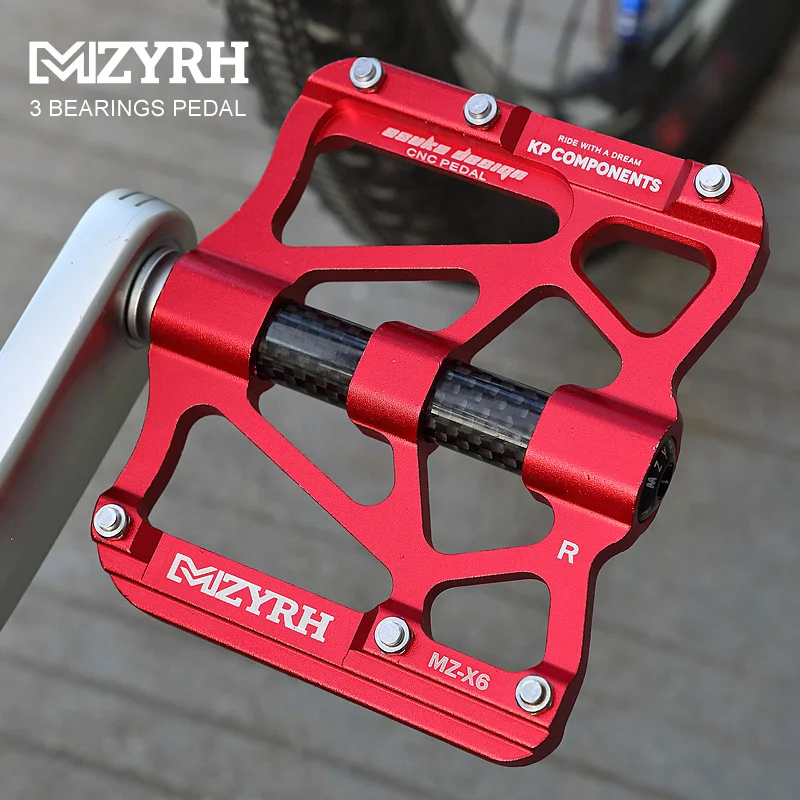 Велосипедные педали MZYRH X6 Mountian из алюминиевого сплава с 3 герметичными
