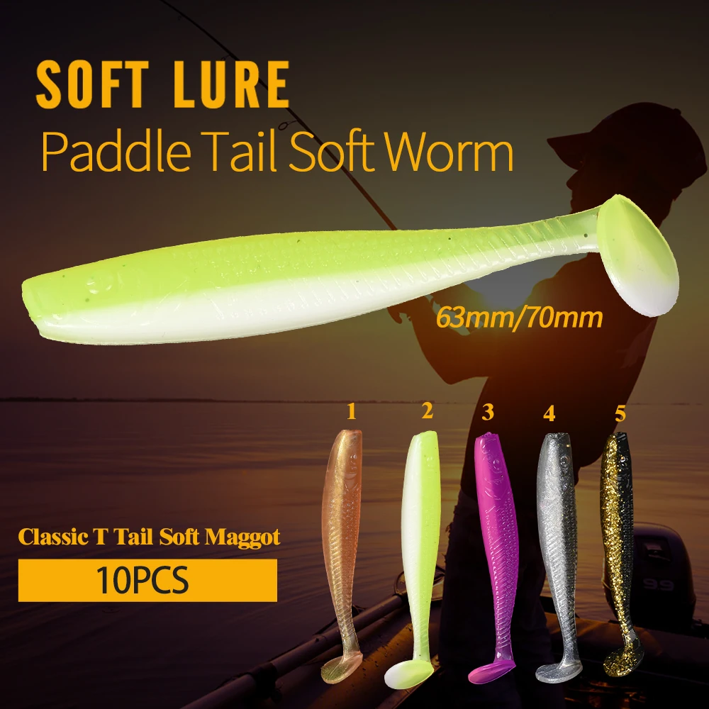 Оригинальный Oddfisher T хвост 04 10 шт./лот мягкая плавающая приманка рыболовные