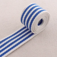 38mm bag purse blue white straps striped webbing ribbon twill white totes belts tape bag handle 1 12
