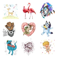 iron on transfers for clothing patches appliques thermo stickers on clothes diy animals patch fusible vinyl adhesive stripe a