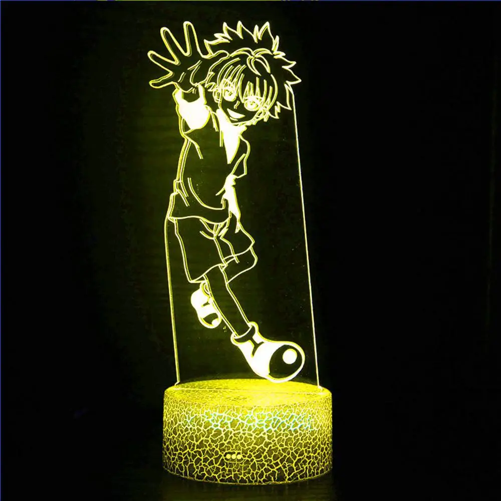 

Hunter X Hunter Killua Led Children's Bedroom Decoration Hxh Led Night Light Anime Gift Acrylic Decoration Lamp 3D Lamp Killua