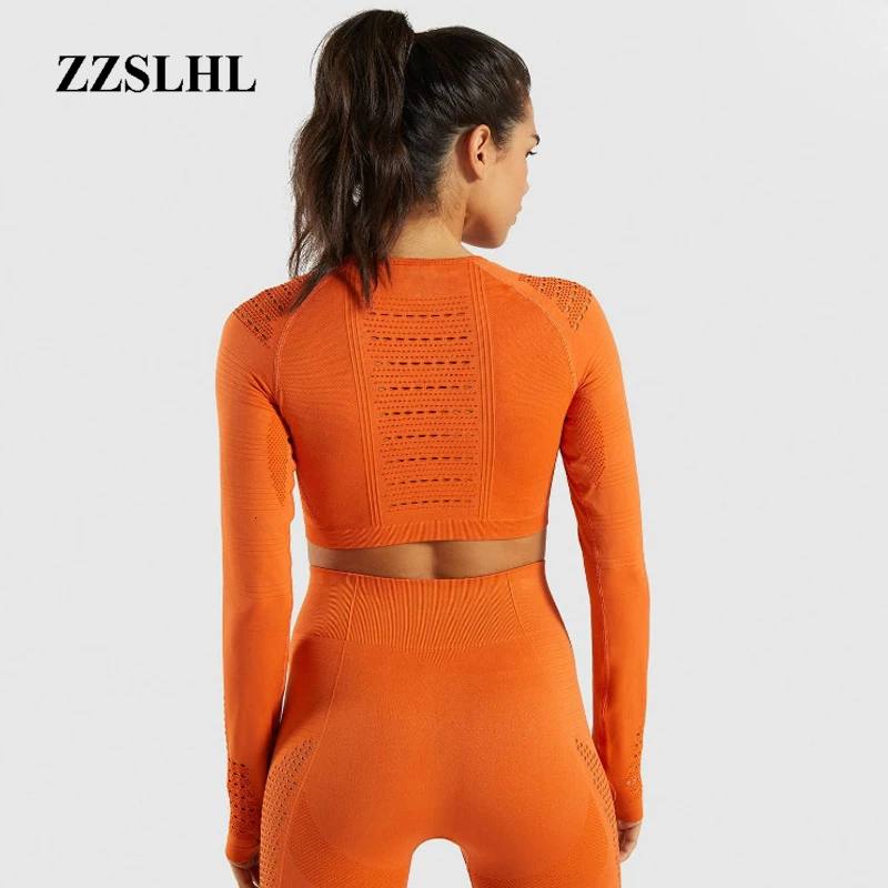 Безупречный трикотажный бесшовный укороченный топ для йоги женская футболка с