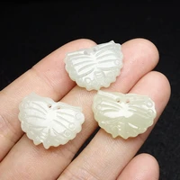 natural hetian jade handcarved butterflies diy 100 real jade earrings necklace jade accessories septa scattered beads for women