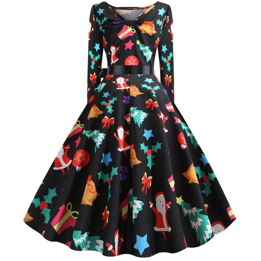 Женское винтажное платье с длинным рукавом на зиму|Женские платья| |