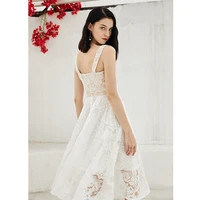 summer new party dress women fashion princess lace dress white high quality ladys clothing hot selling