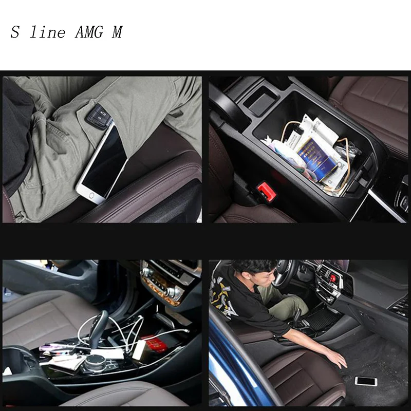 Стайлинг автомобиля Центральная панель управления коробка для хранения