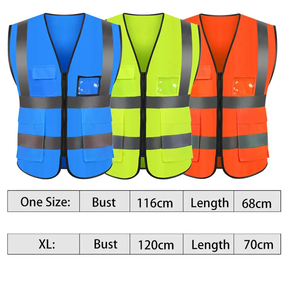 Высокая видимость светоотражающий спортивный жилет унисекс Светоотражающие