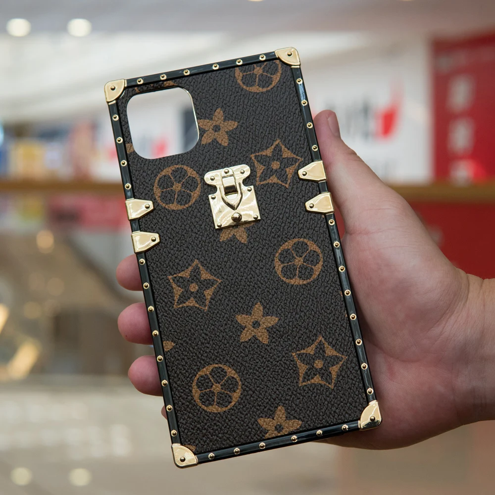 Чехол для телефона с цветочным рисунком квадрат iPhone6 7 8 Plus X XS 11 Por чехол MAX XR