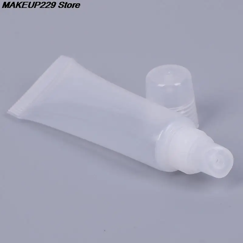 10pcs/lot 8/15ml Empty Lipstick Tube Lip Balm Soft Tube Makeup Squeeze Clear Lip Gloss Container Empty Lip Gloss Tubes images - 6