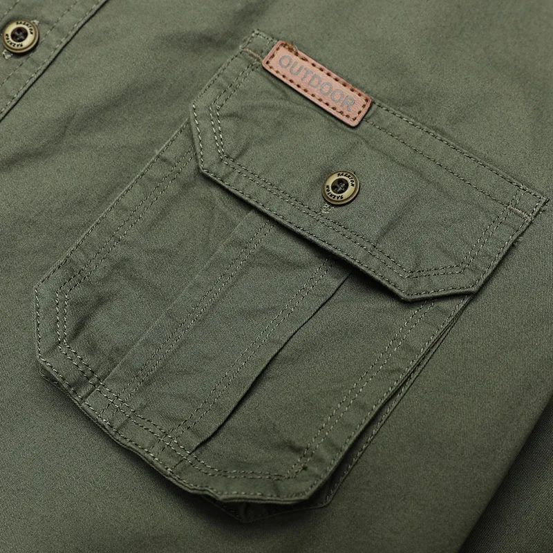 Военная армейская Мужская рубашка весна осень 2020 Спортивная Хлопковая мужская с