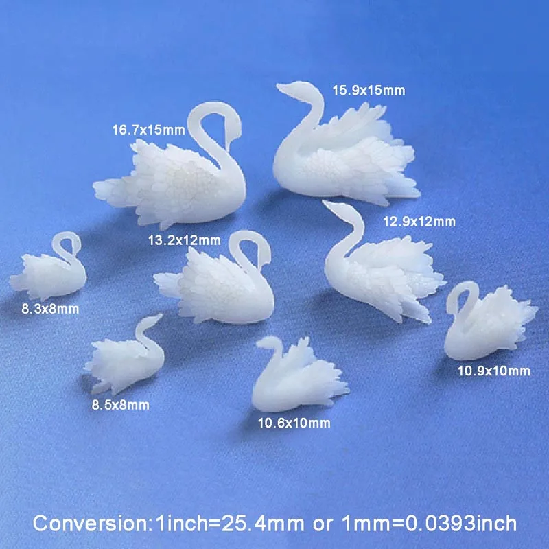 1 шт./лот 3D Лебедь ювелирные изделия УФ смолы DIY ремесло ногтей ручной работы Смола ювелирные изделия прозрачный бумажный наполнитель материал - Цвет: 01