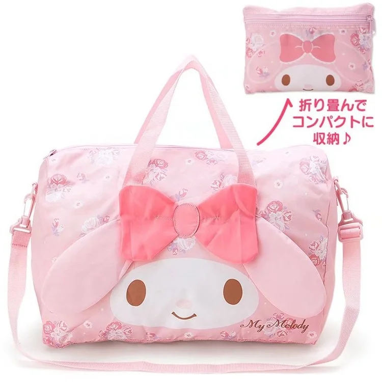 Sanrioed Kittyed Cinnamorolled Handbag Cute Folding Duffel Waterproof Messenger Bag Trolley Travel Large Capacity Storage | Дом и сад