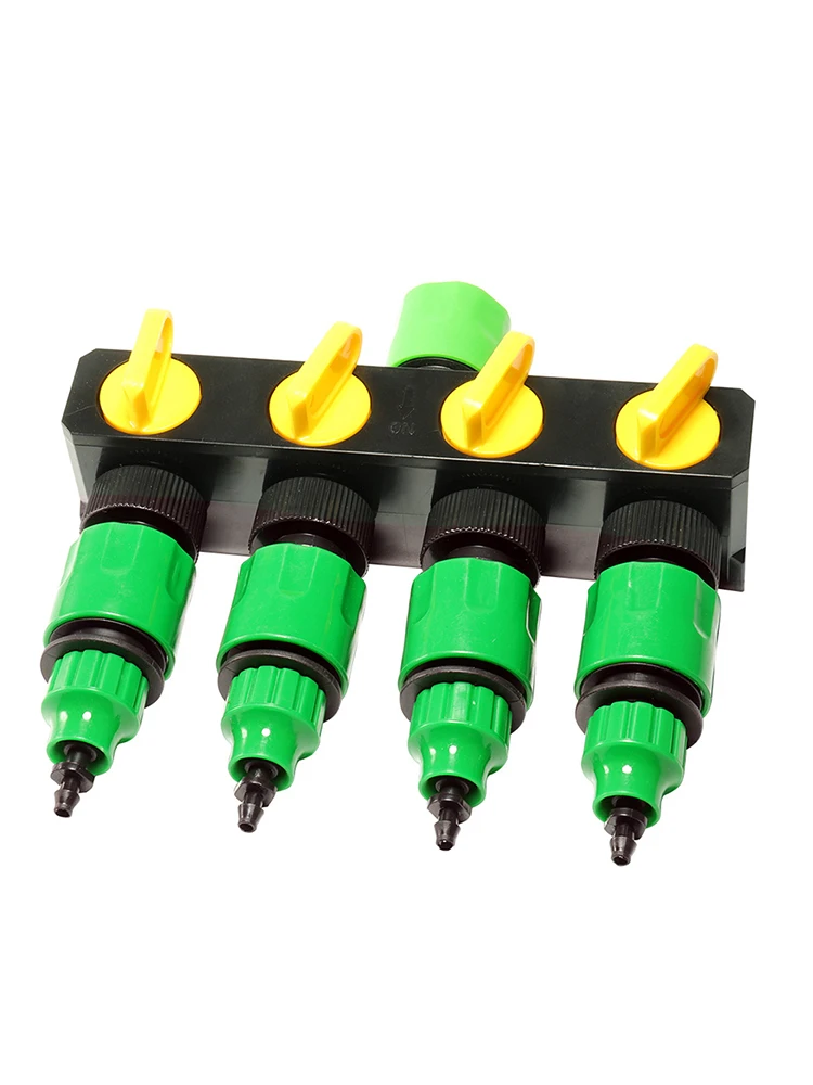 

Garden Water Connectors 4-Way Plastic Garden Hose Splitter Y-Type Watering Connector Distributor For Outdoor Tap and Faucet