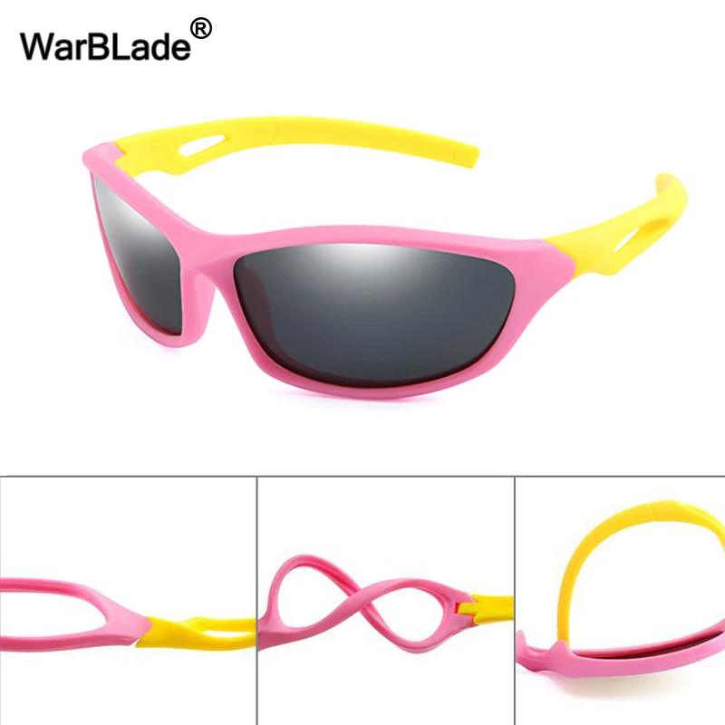 Детские поляризованные солнцезащитные очки WBL классные спортивные для мальчиков