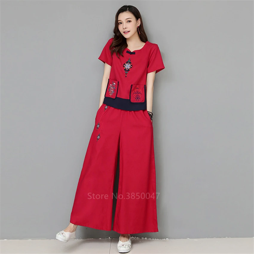 Китайское платье Cheongsam льняное женское традиционное китайское стильное платье Cheongsam женское платье с коротким рукавом Qipao платье с национальным принтом