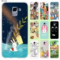 cartoon cat cute mouse cats rbbit soft silicone case for samsung galaxy j6 j8 j5 j7 j4 core plus 2018 2016 2017 eu prime pro ace