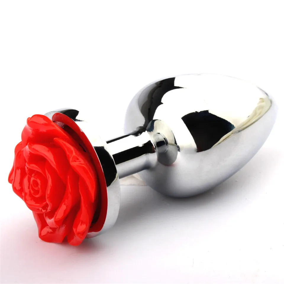 Stainless Steel Anal Toys Butt Plug Metal 1pc S/M/L Rose Sex for Women Adult Products Prostat | Красота и здоровье
