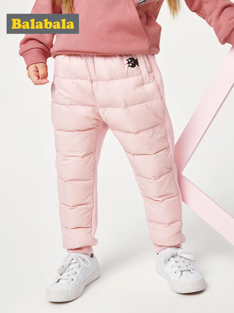 Детская одежда Balabala пуховые брюки для девочек детские бархатные осень и зима 2019