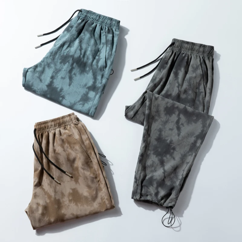 

Trend Camouflage Jogger Pants Men Street Streetwear For Tie Dye Skateboard Jogger Men Fashion High Street Hip Hop Beam Feet Pant