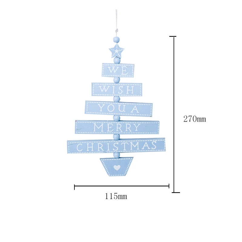Рождественская елка украшения деревянные веселые рождественские буквы подвески