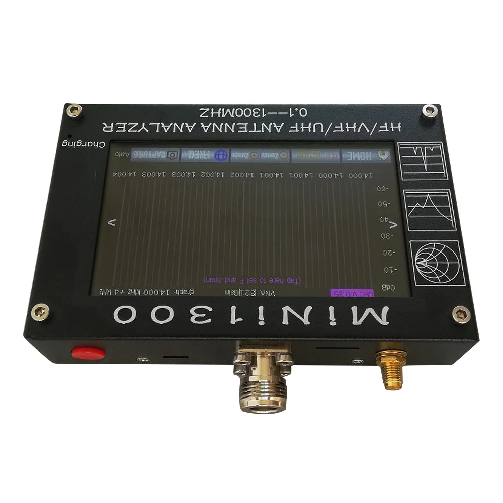 0 1 1300 МГц HF антенна УКВ СКВ анализатор емкостный сенсорный экран одноточечное