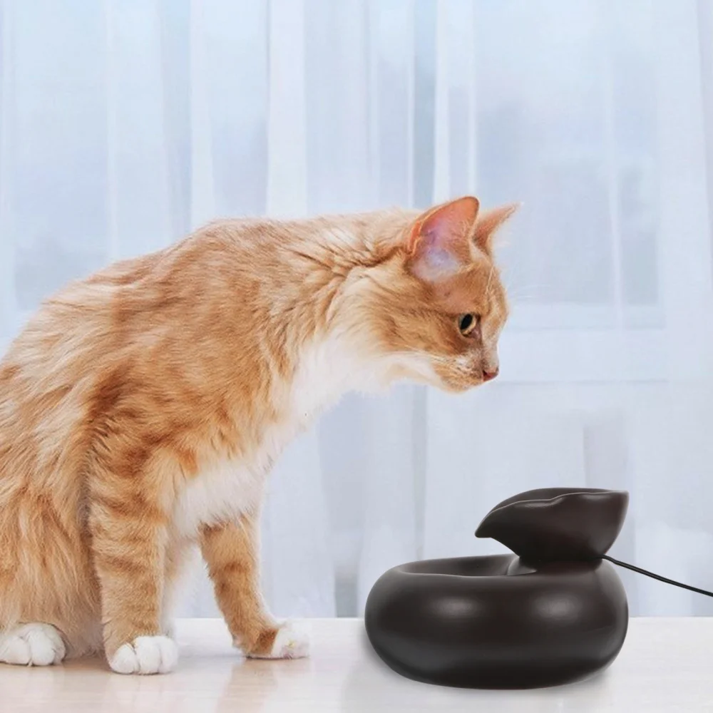 

Pets Dogs Cats Water Fountain Electric Automatic Water Feeder Dispenser