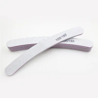 1 pcs nail file 100180 sanding buffer block pedicure manicure buffing polish beauty tools banana nail art caretools wholesale
