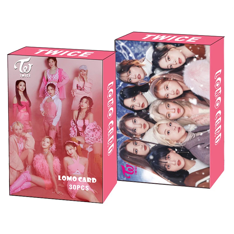 Набор из 30 карточек Kpop TWICE LOMO для сбора фанатами в высоком качестве.
