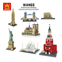 wange world famous landmark building blocks colosseum toys architecture model bricks block children toy gift brick construction