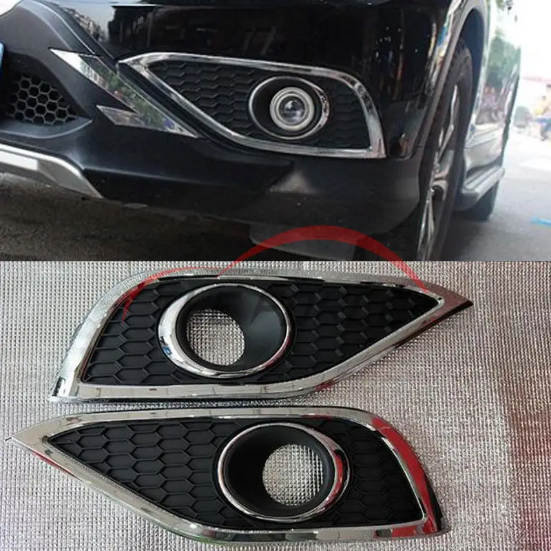 Fit For Honda CRV CR-V 2012 2013 2014 High quality Front Bumper Fog/Driving Lights Cover Trim 2pcs | Lamp Hoods