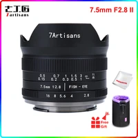 7artisans 7 5mm f2 8 ii v2 0 aps c fisheye lens 190%c2%b0 ultra wide angle for sony e mount fuji nikon z m43 mirrorless camera a6600