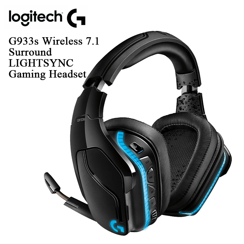 Беспроводная игровая гарнитура Logitech G933S 7 1 Surround RGB многоплатформенные наушники DTS